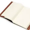 Book cover for DIN A5 books, smooth leather, brandy - 2