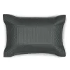 Valet tray rectangular, leather woven look, 21 x 15 cm, dark grey