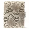 Daily Planner, python leather, black/white