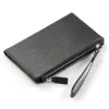 Bethge - Leather Wallet - Double Zip - Adri - Black