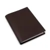 Book cover for DIN A5 books, leather Dolce, dark brown - 2