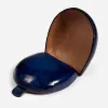 Coin Tray Change Wallet, leather, horseshoe, dark blue