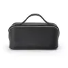 Leather cosmetic bag Adri, black - 3