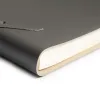 Sketchbook Quadernone, leather, large, dark grey - 4