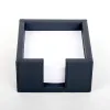 Note Box, leather, square, dark blue