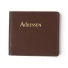 Adressbuch Ausgabe No. 21 Kunstleder TeBeskin chestnut-braun
