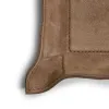 Valet tray square, suede leather, 15 x 15 cm, nut - 3