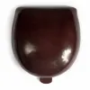Coin Tray Change Wallet, leather, horseshoe, dark brown