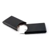 Business Card Holder, leather, 6.5x10 cm, black - 3