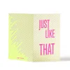 Greeting Card "Just like that" Lines  - 4