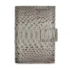 Personal Organiser, python leather, grey