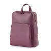 Adri Leather Backpack – Aubergine