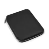 Writing folder with zip A5, leather, black - 5