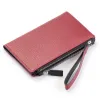 Bethge - Leather Wallet - Double Zip - Adri - Dark Red