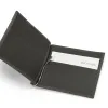 Wallet with Money Clip, 6 cc,  leather wash, dark grey - 3