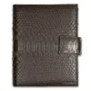 Daily Planner, python leather, brown