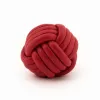Key Ring Knot, nappa leather,  red - 3