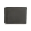 Wallet with Money Clip, 6 cc,  leather wash, dark grey