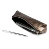Pencil Case, leather Mos, bronze - 3