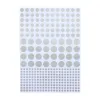 Wrapping paper dots silver blue 50 x 70 cm, 3 sheets