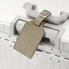 Luggage Tag Adri Leather Taupe - 2