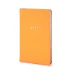 Weekly Planner 8-Days-a-Week 2027 - Week on 2 Pages - Leather - Orange - 8.5 x 14 cm