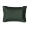 Valet tray rectangular, deer leather, 21 x 15 cm, dark green