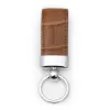 Key Ring, alligator leather, cognac brown