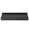 Pen tray, Design Stéphane Parmentier, leather, dark grey