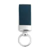 Key Ring, stingray leather, blue