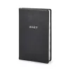 Weekly Planner 8-Days-a-Week 2027 - Week on 2 Pages - Leather -Tebe-Skin Black-8.5 x 14 cm