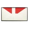 25 long DIN envelopes, Smooth Ivory, red silk lining