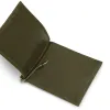 Credit Card Wallet & Money Clip, 6 cc, Saffi leather, olive - 2