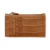 Card Holder with Key Ring, Alligator Leather