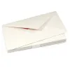 25 long DIN envelopes, Smooth Ivory, red silk lining - 4