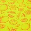 Wrapping paper citrus yellow 50  x 70 cm, 3 sheets - 2