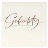 Greeting card Geburtstag Herzlichen Glückwunsch calligraphy