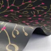 Wrapping paper mistletoe black  50 x 70 cm, 3 sheets - 3