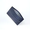 Card Wallet, 6 cc, Kollektion  1977, leather, flat, blue - 2