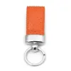 Key Ring, python leather, orange
