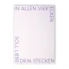 Greeting card In allen vier Ecken blue A5
