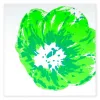 Neon Green Poppy Greeting Card