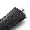 Pen Case for 1 Pen, python leather, black - 2