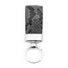 Key Ring, python leather, dark grey