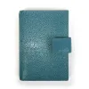 Personal Organiser, stingray leather, turquoise