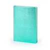 Notebook A5, leather, Mint, blank