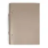Sketchbook Quadernone, leather, large, taupe