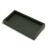 Leather tray, deer leather, 24 x 12 cm, dark green - 2