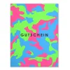 Camouflage Gift Card (A5) – Green & Pink on Blue