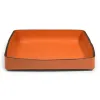 Desk Organiser Tray Stitch, A4, leather, orange - 3